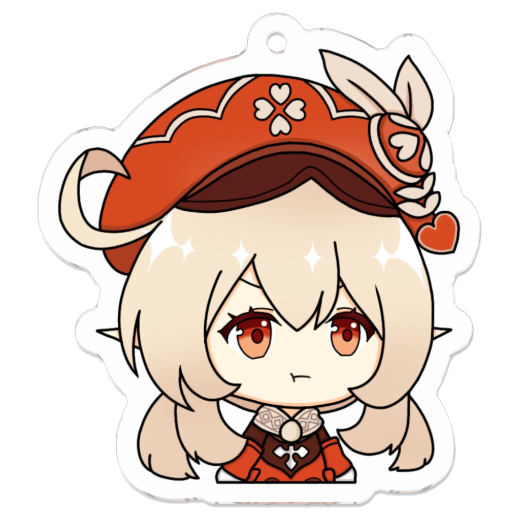 クレー アクリルキーホルダー 50 x 50mm