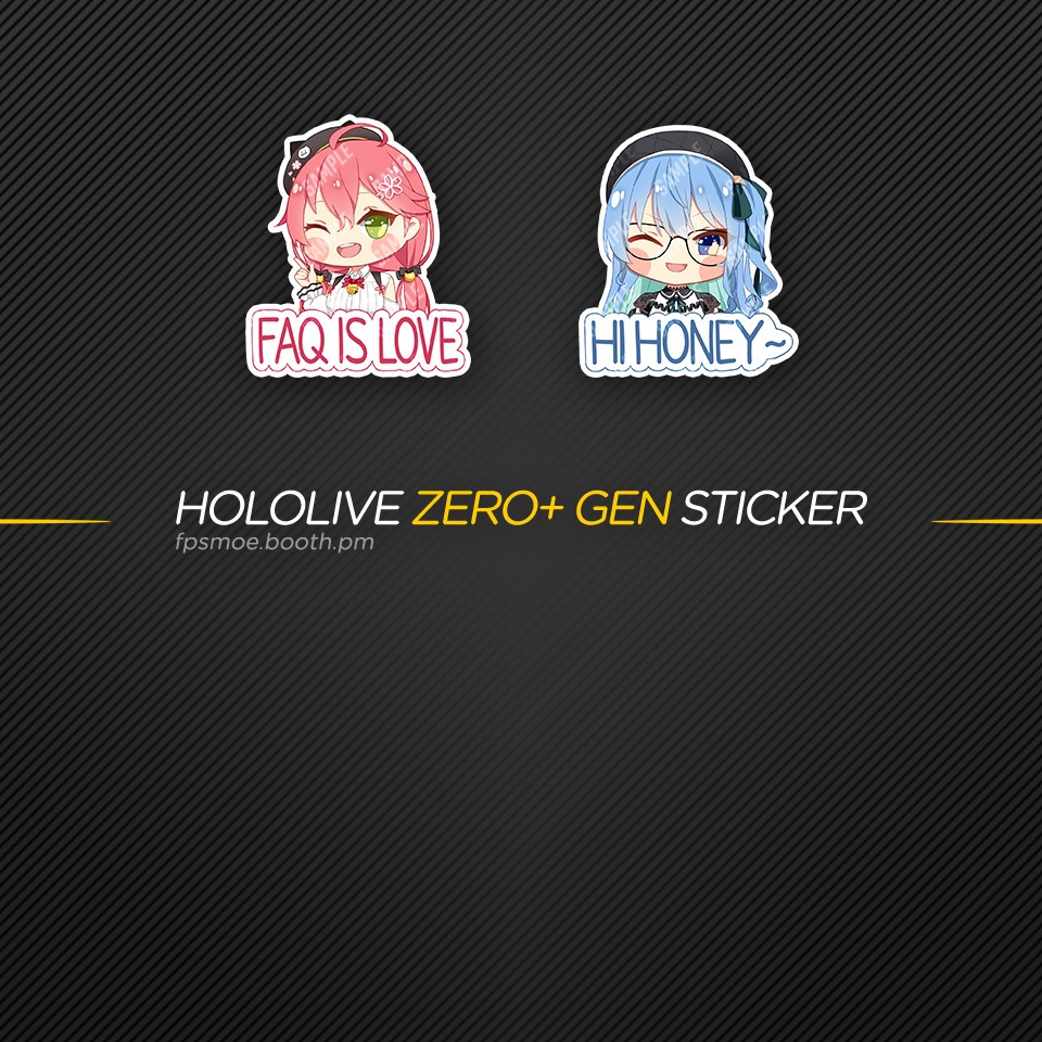 ホロライブ第0世代ステッカー