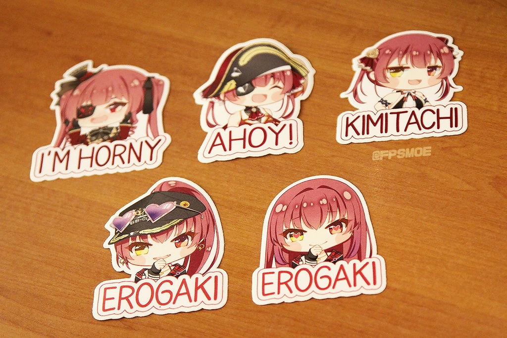 宝鐘マリン ステッカー シリーズ