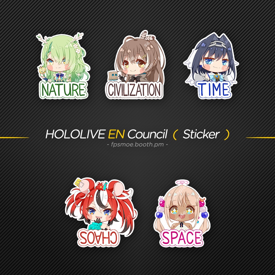 Hololive EN Council ステッカー - FPSMOE - BOOTH