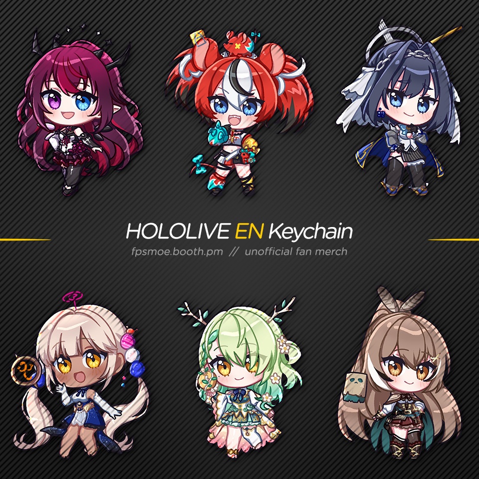 Hololive EN Council & Hope Keychain