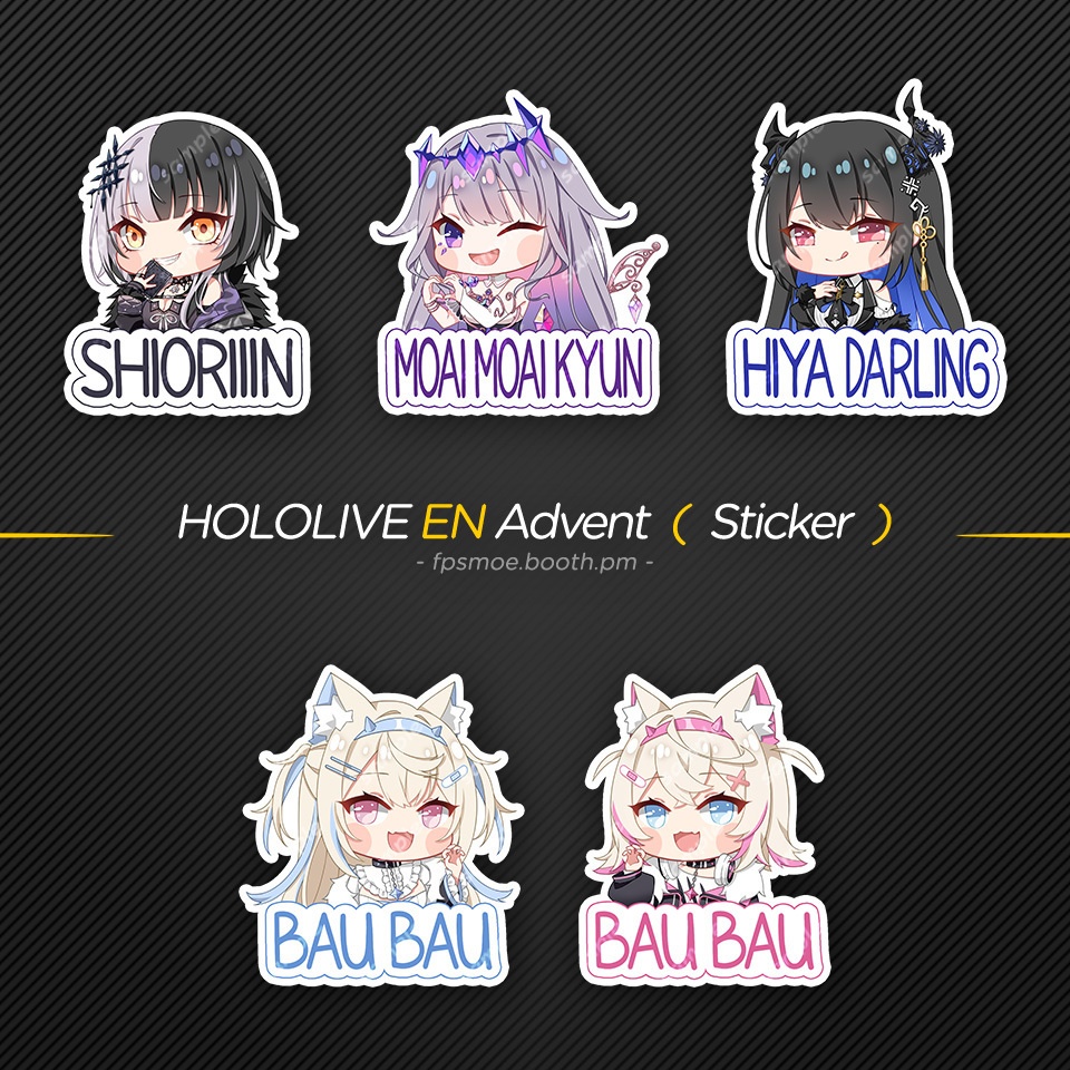 Hololive EN Advent ステッカ