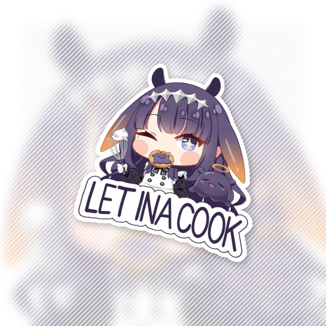 Let Ina Cook Sticker