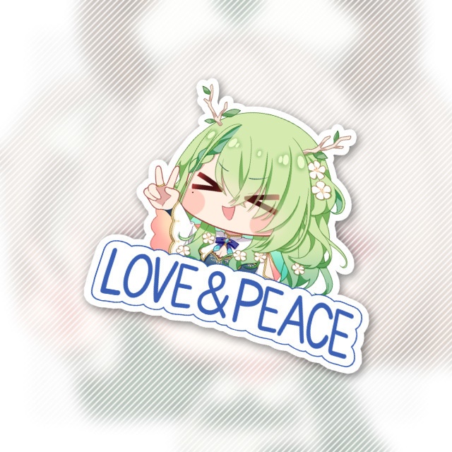 Love & Peace Sticker