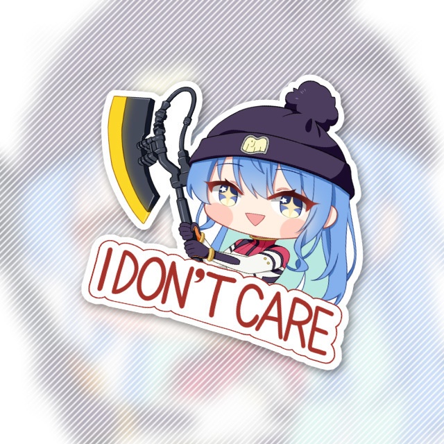 もうどうなってもいいや ステッカー
