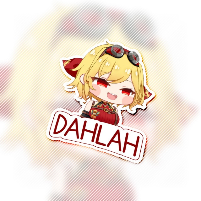 Dahlah Sticker