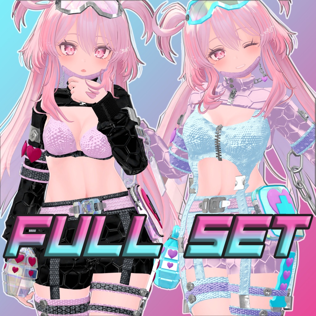 💓💣バーチャル戦士コーデSET🔪💓セレスティア対応【PB対応】