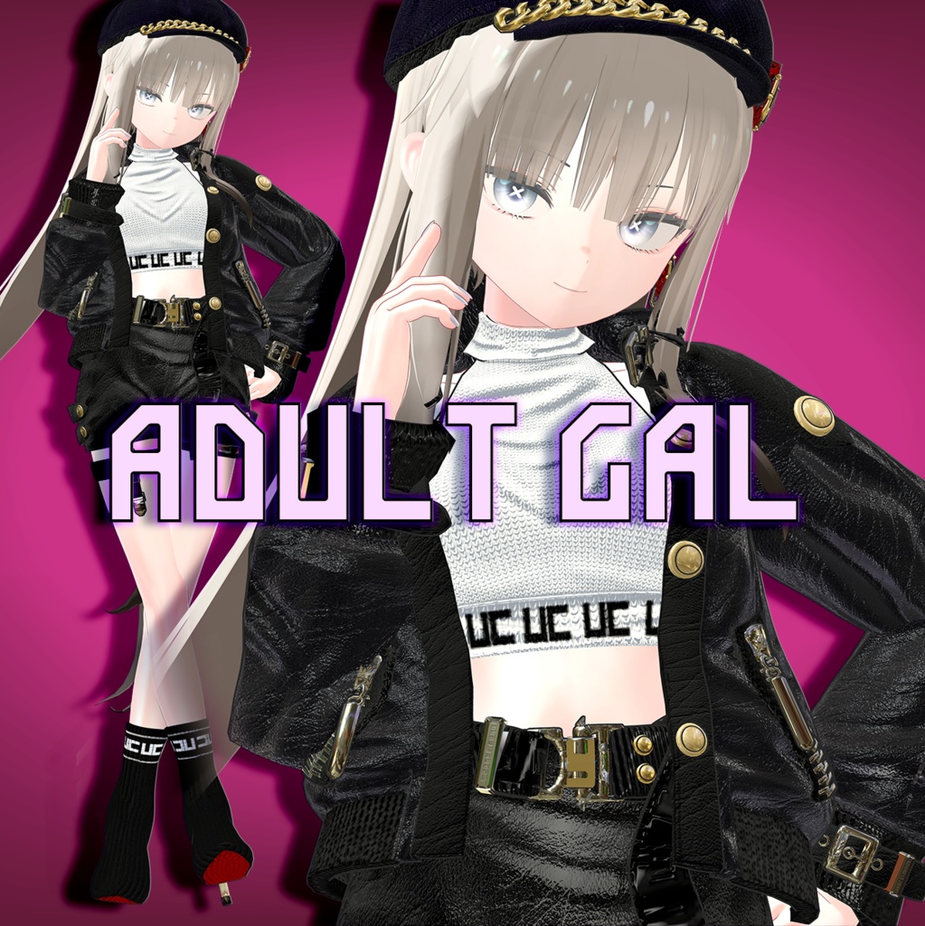 ♡ADULT GAL for ユギ&ミヨ Yugi&Miyo♡(ファー&レザージャケットセット)