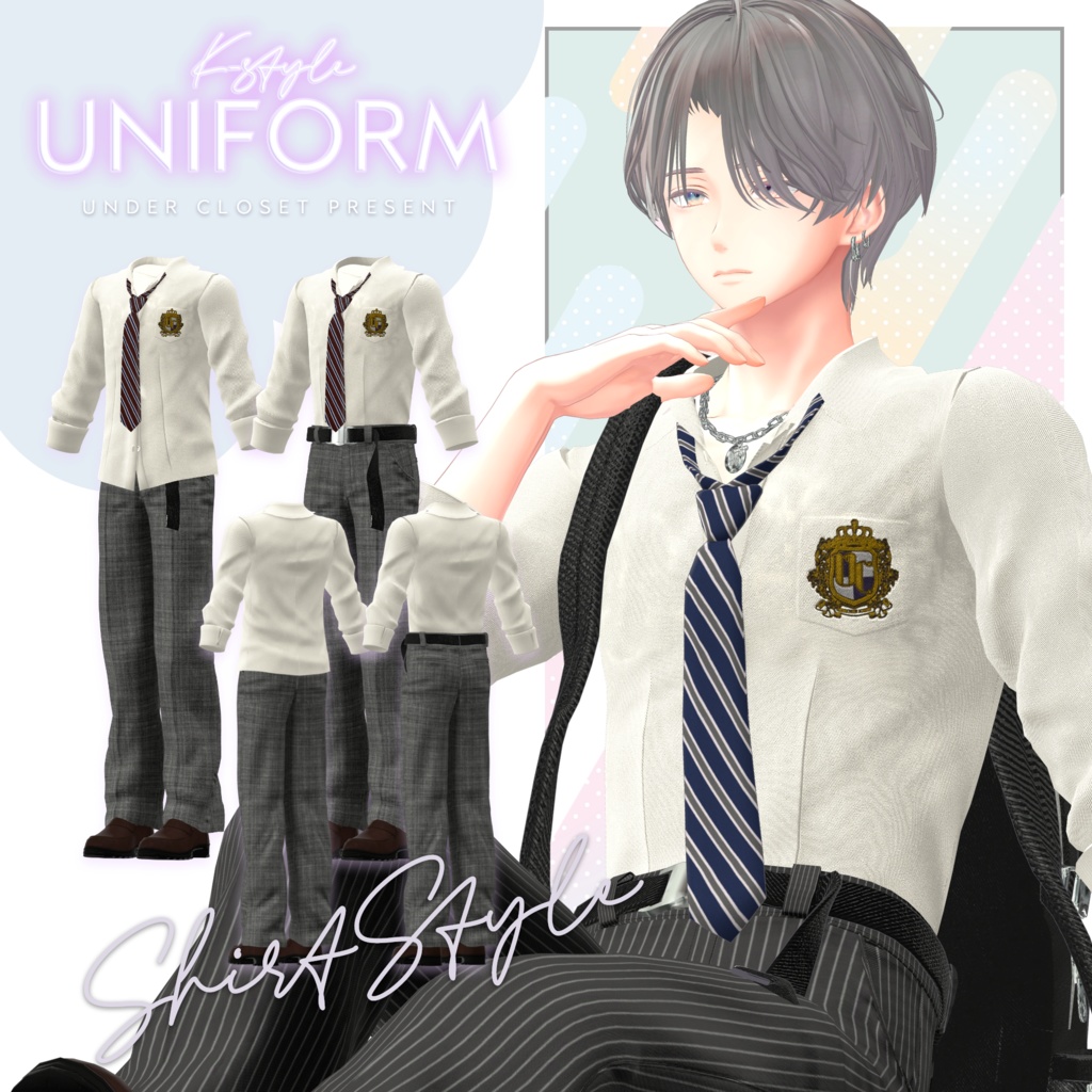 🦋K-Style UNIFORM🦋【マヌカ/森羅/萌/桔梗/水瀬/セレスティア/ライム/ルゼブル/凪夜瑠璃】