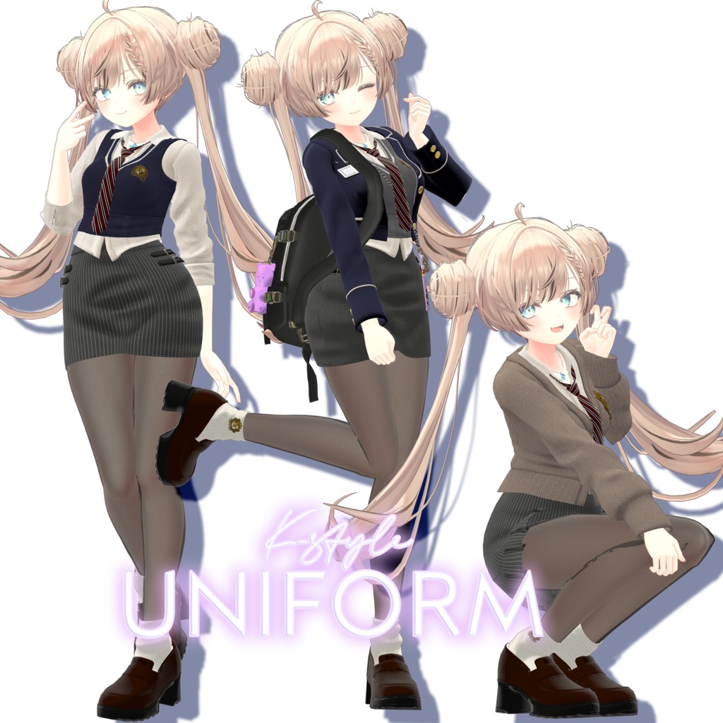 🦋K-Style UNIFORM🦋【マヌカ/森羅/萌/桔梗/水瀬/セレスティア/ライム/ルゼブル/凪夜瑠璃】