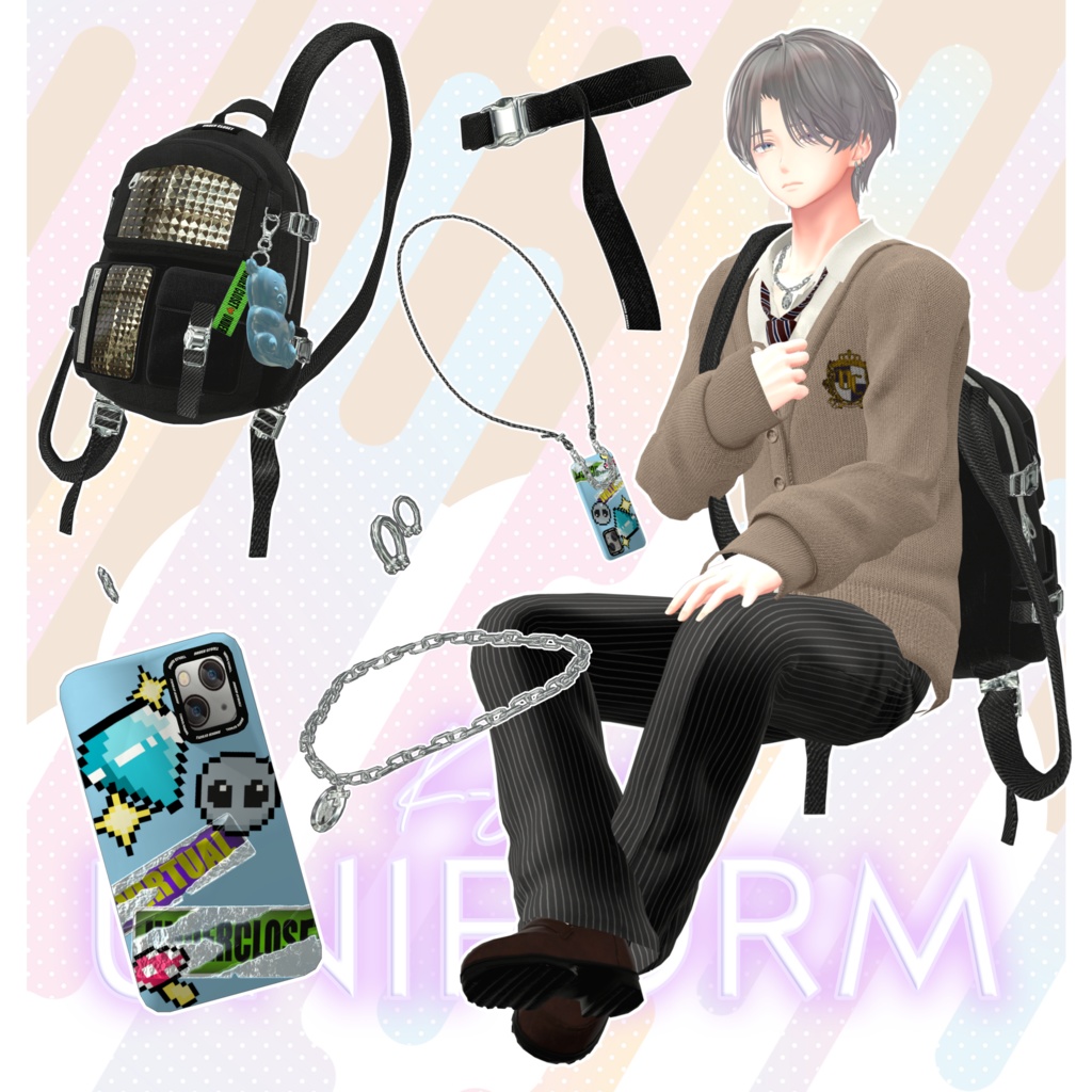 🦋K-Style UNIFORM🦋【マヌカ/森羅/萌/桔梗/水瀬/セレスティア/ライム/ルゼブル/凪夜瑠璃】