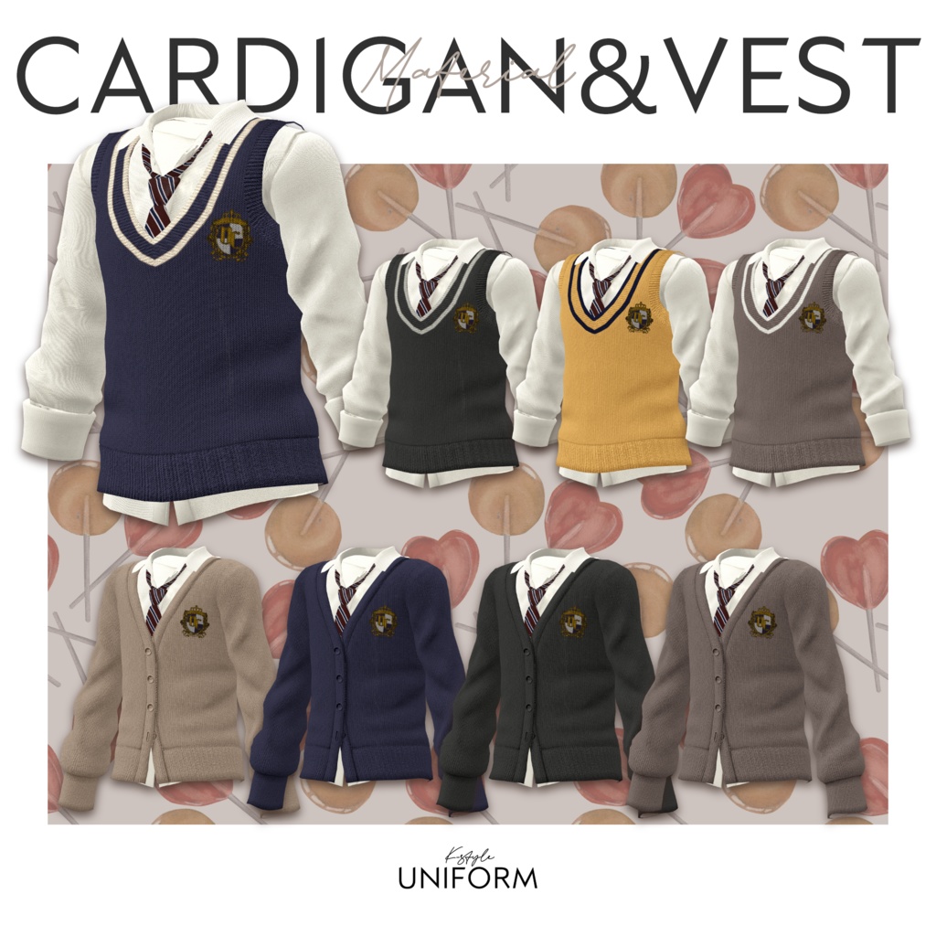 🦋K-Style UNIFORM🦋【マヌカ/森羅/萌/桔梗/水瀬/セレスティア/ライム/ルゼブル/凪夜瑠璃】