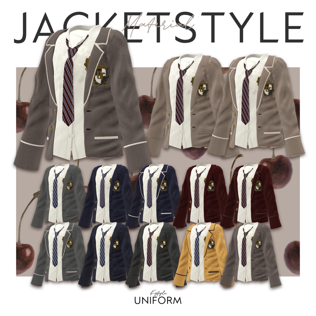 🦋K-Style UNIFORM🦋【マヌカ/森羅/萌/桔梗/水瀬/セレスティア/ライム/ルゼブル/凪夜瑠璃】