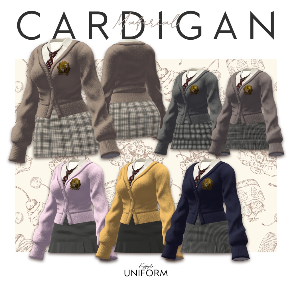 🦋K-Style UNIFORM🦋【マヌカ/森羅/萌/桔梗/水瀬/セレスティア/ライム/ルゼブル/凪夜瑠璃】