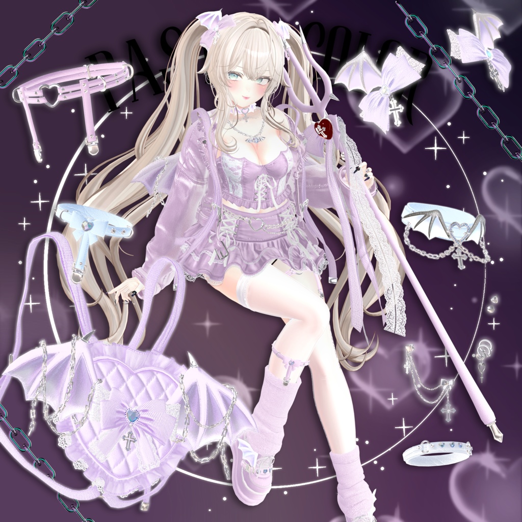 💜🦇いたずらデビル🦇💜9アバター対応