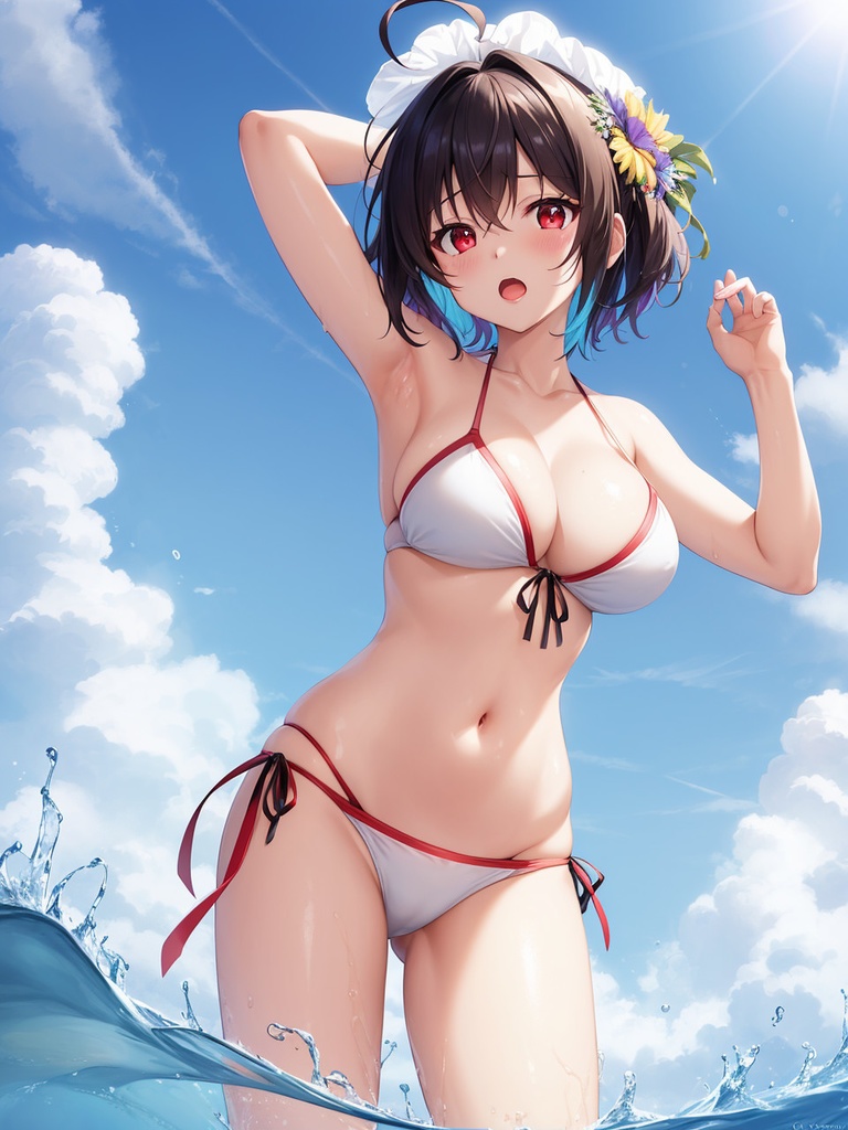 水着美少女たちの競演~AIイラスト集~