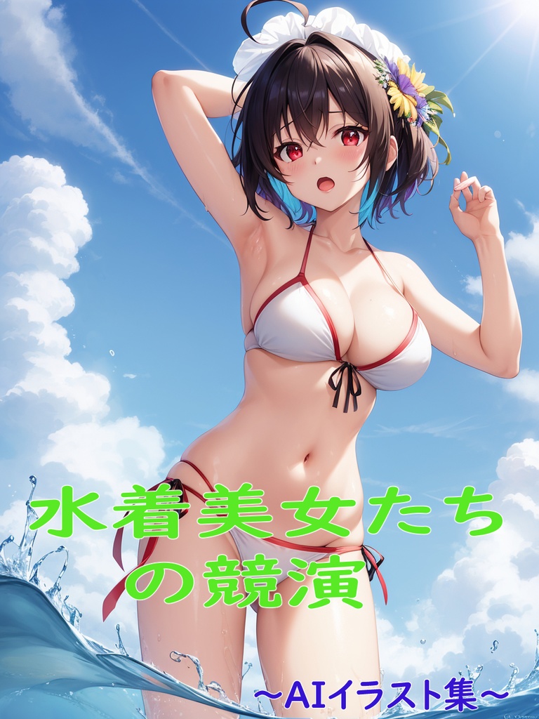 水着美少女たちの競演～AIイラスト集～