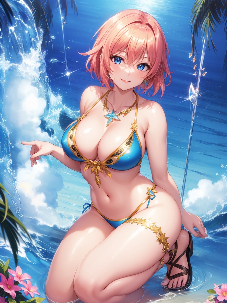 水着美少女たちの競演~AIイラスト集~