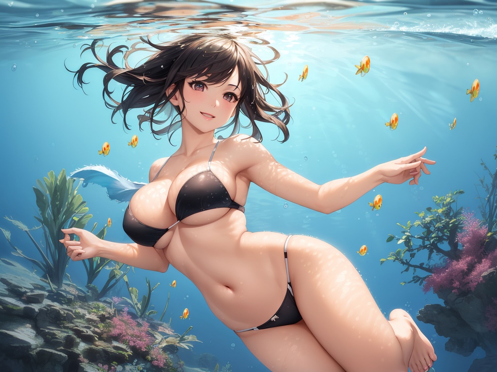 水の中の美女たち~AIイラスト集~