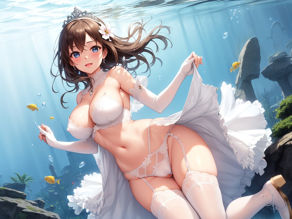 水の中の美女たち~AIイラスト集~