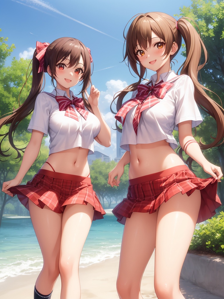 二人でたたずむ美女たち2~AIイラスト集~