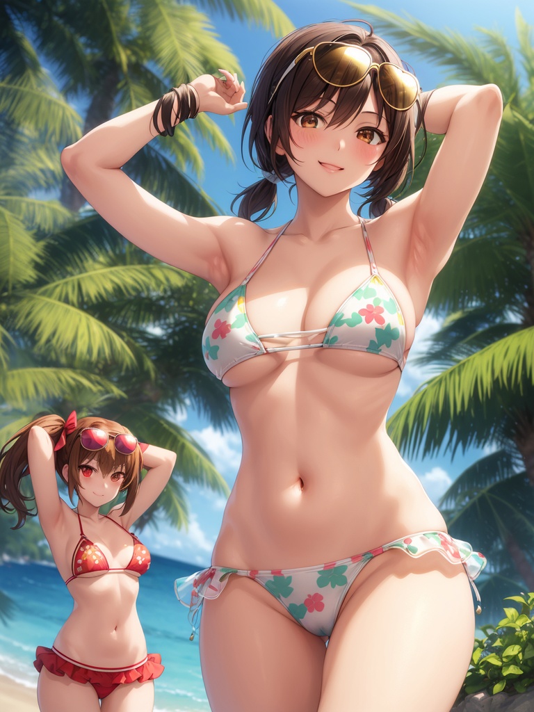 二人でたたずむ美女たち2~AIイラスト集~