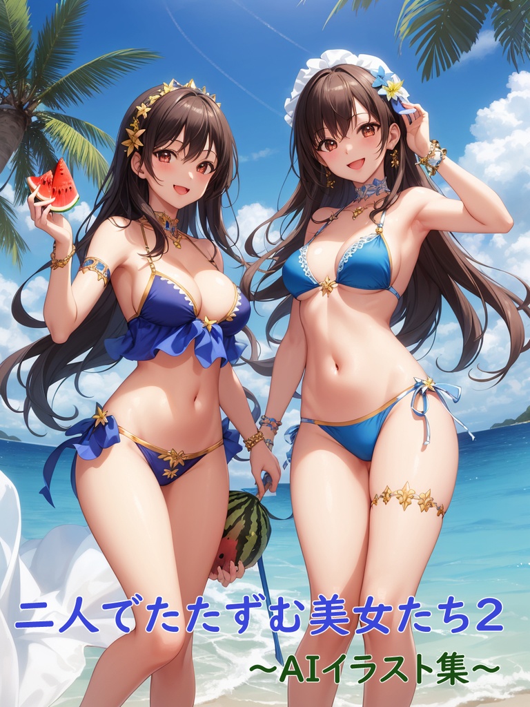 二人でたたずむ美女たち2~AIイラスト集~