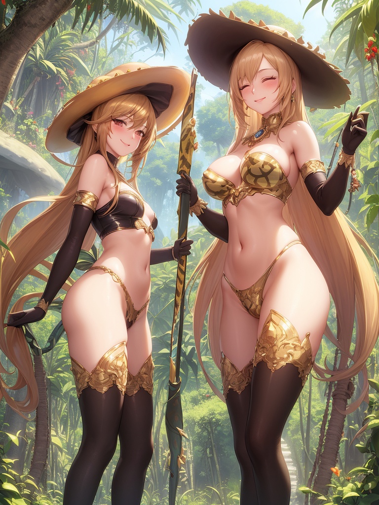 二人でたたずむ美女たち2~AIイラスト集~