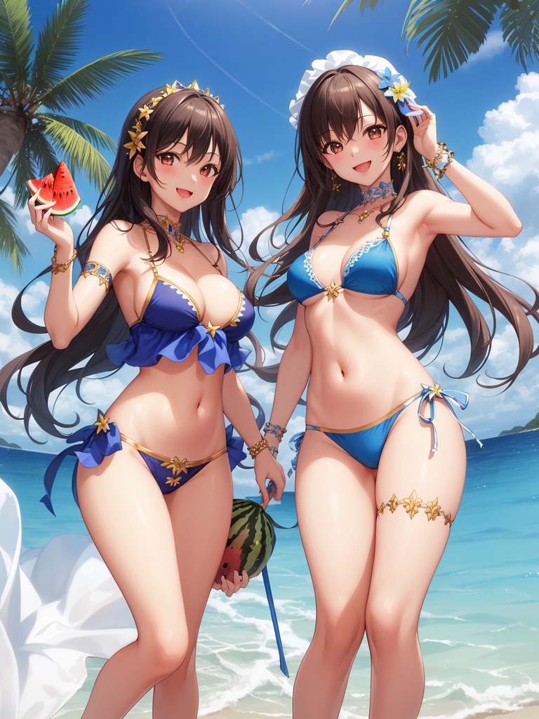 二人でたたずむ美女たち2~AIイラスト集~