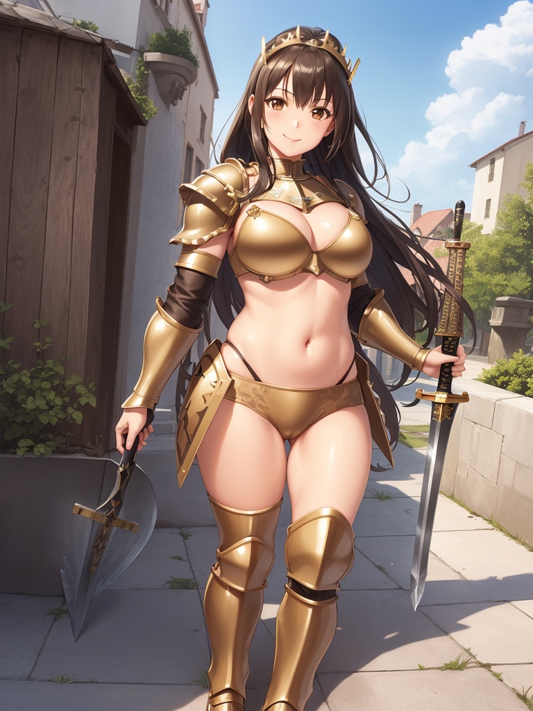 ビキニアーマーをまとった美少女~AIイラスト集~