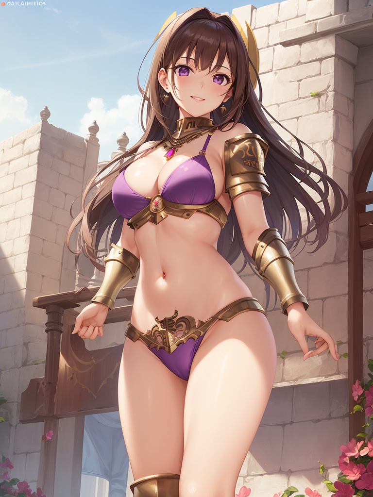 ビキニアーマーをまとった美少女~AIイラスト集~