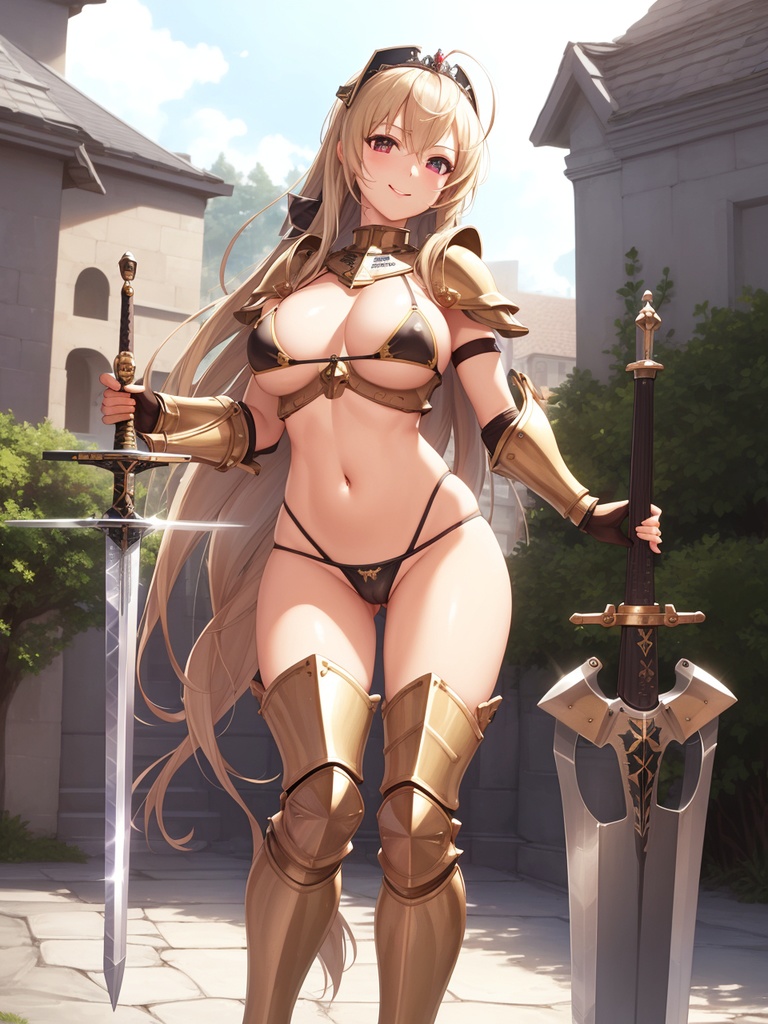 ビキニアーマーをまとった美少女~AIイラスト集~