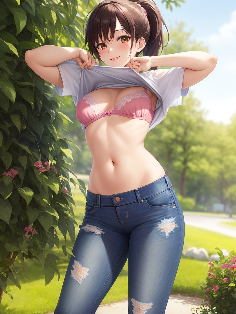 デニムが似合う美少女たち~AIイラスト集~