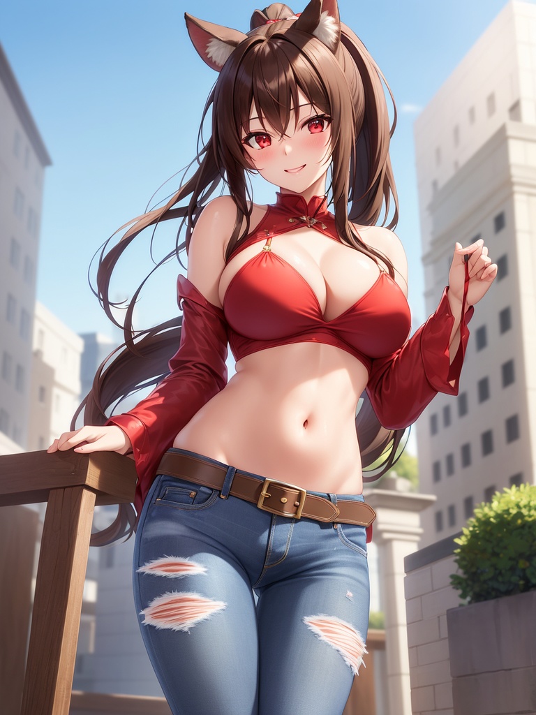 デニムが似合う美少女たち~AIイラスト集~