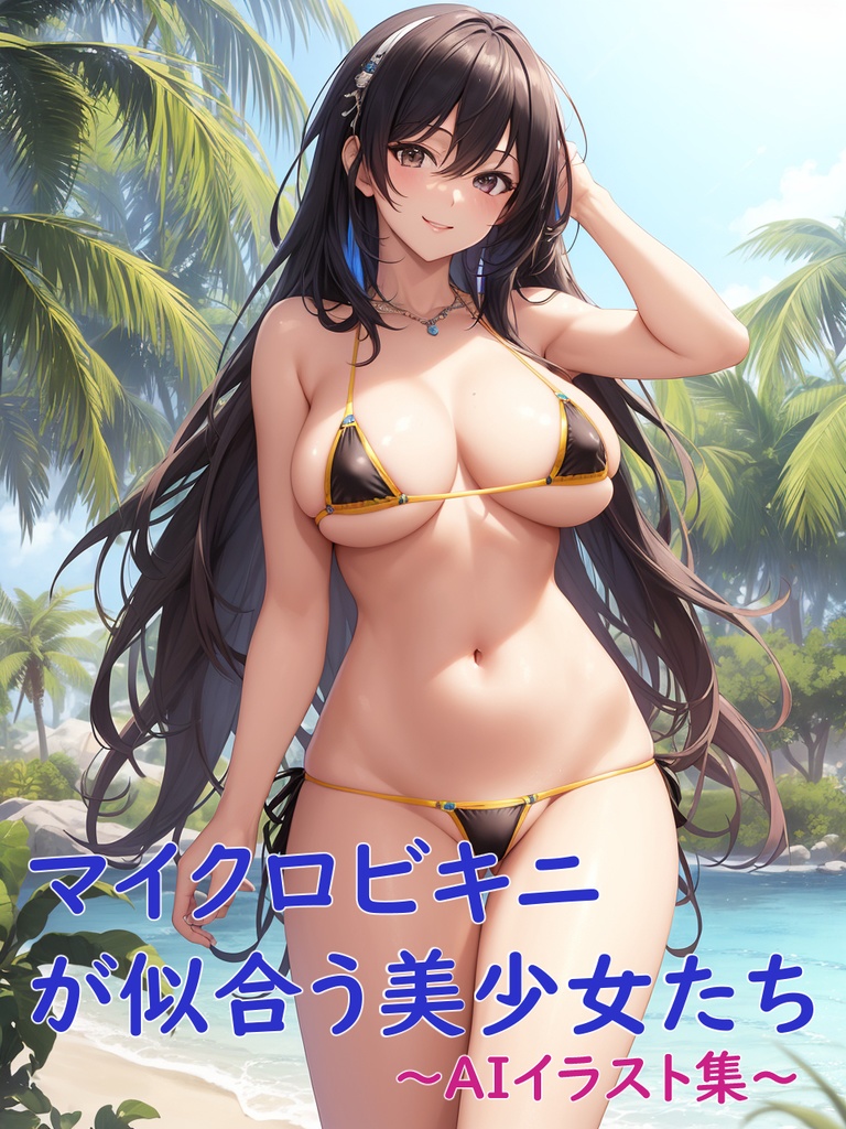 マイクロビキニが似合う美少女たち～AIイラスト集～