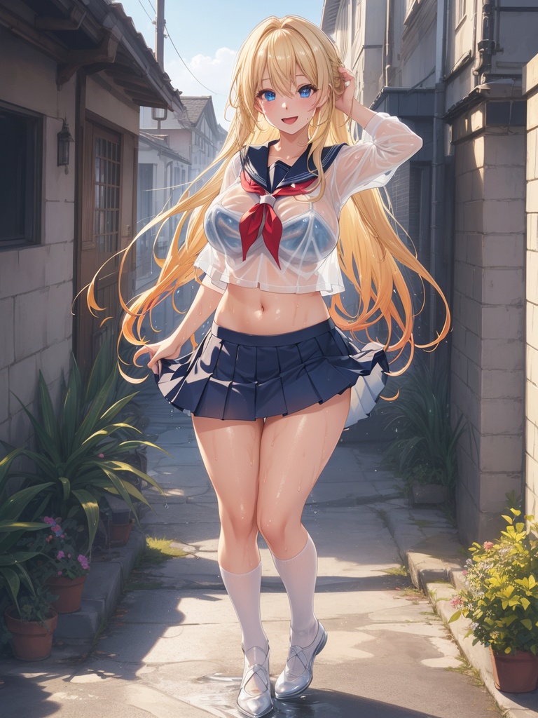 シースルーセーラ服美少女~AIイラスト集~