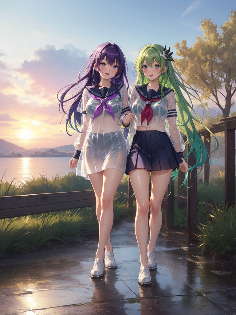 シースルーセーラ服美少女~AIイラスト集~