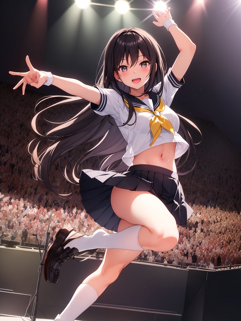 スポットライトを浴びた美少女たち~AIイラスト集~