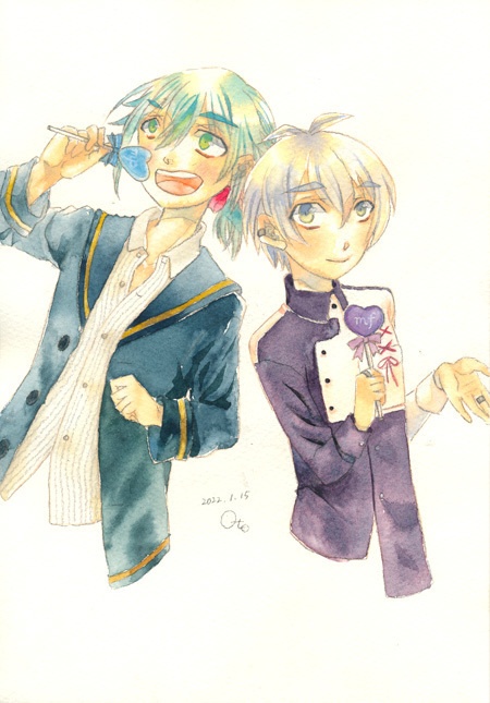 アイナナの水彩原画