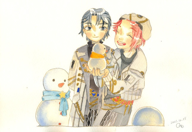 アイナナの水彩原画