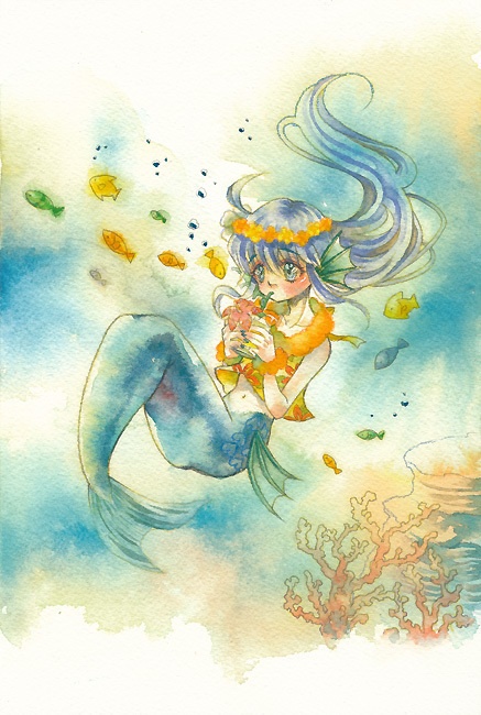 ぷよぷよの水彩原画