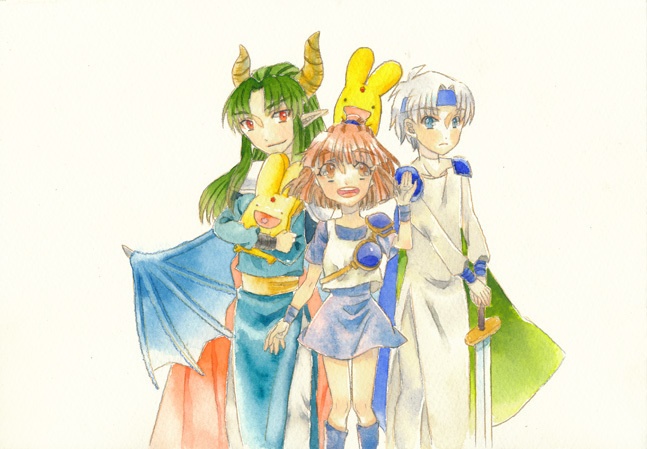 ぷよぷよの水彩原画