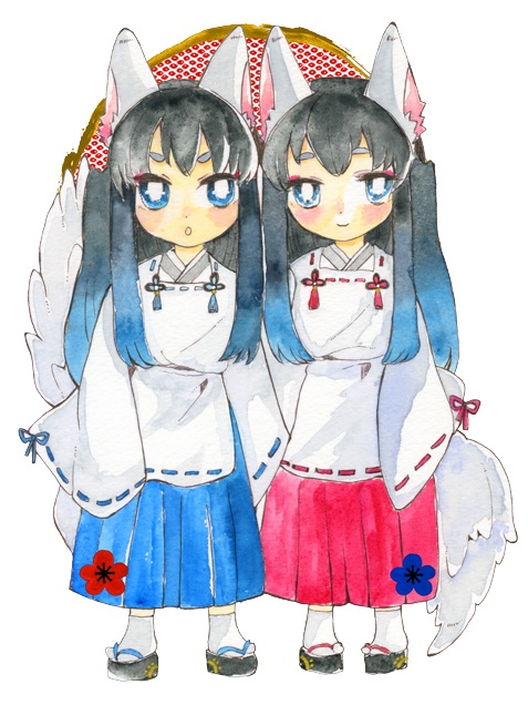 狐っこ時透兄弟のアクリルキーホルダー