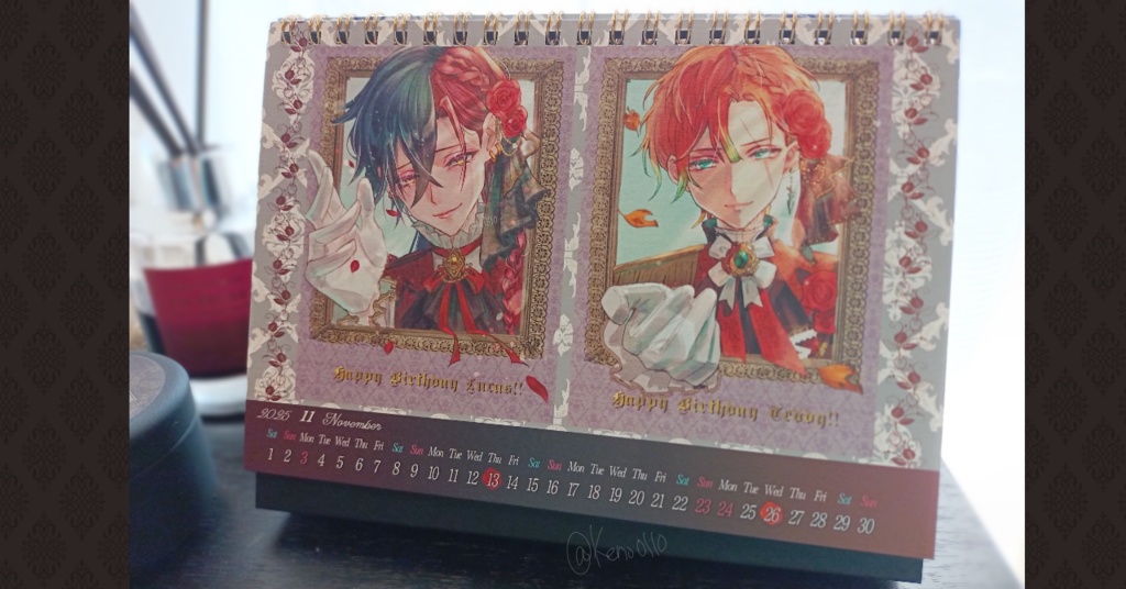 aknk・2025年お誕生日カレンダー