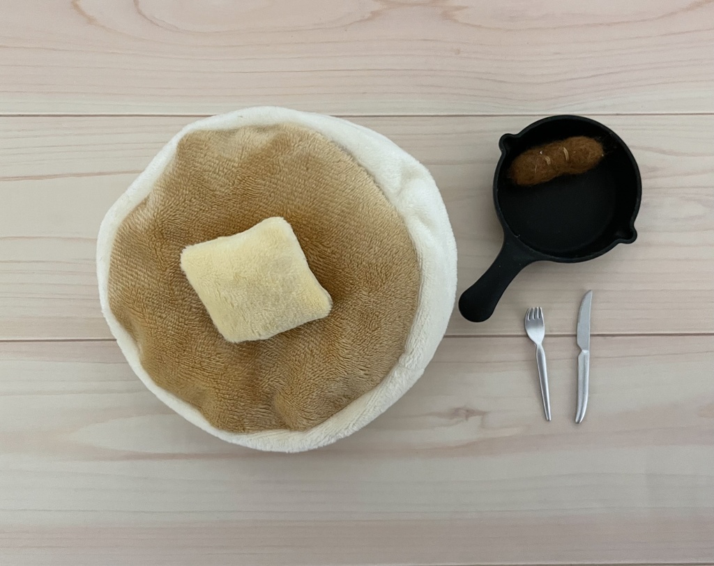 砂漠の朝食ベレー帽