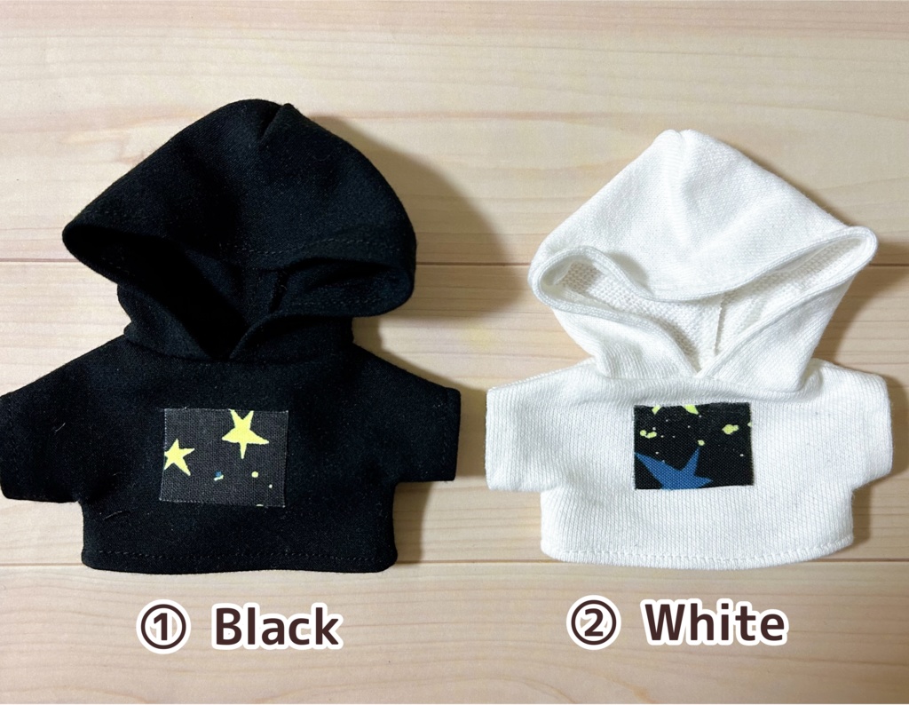ともぬい　パーカー　星