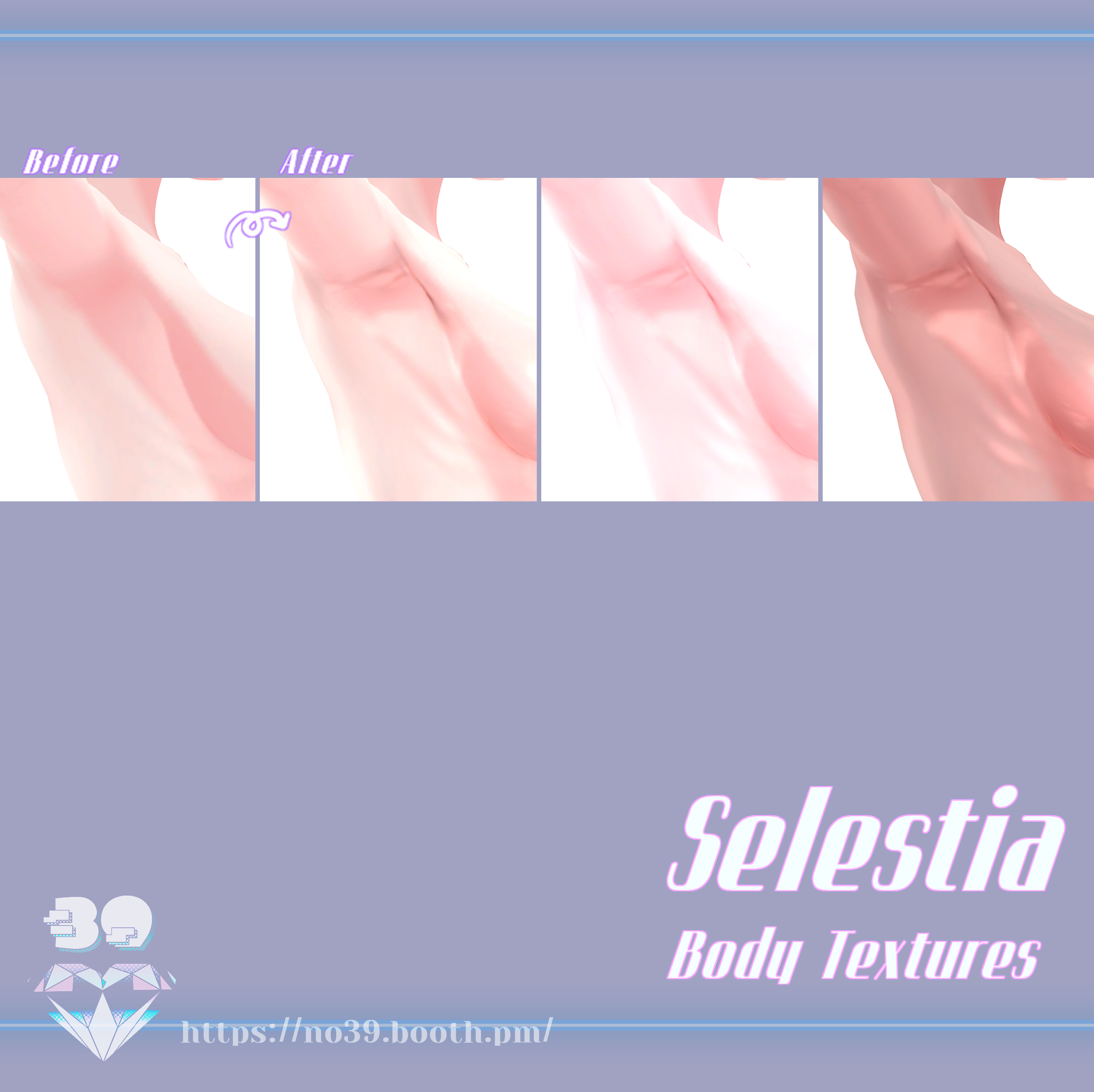 【Selestia専用】Body Texture Real skin+Material[HD-PSD]♥ - No.39 - BOOTH