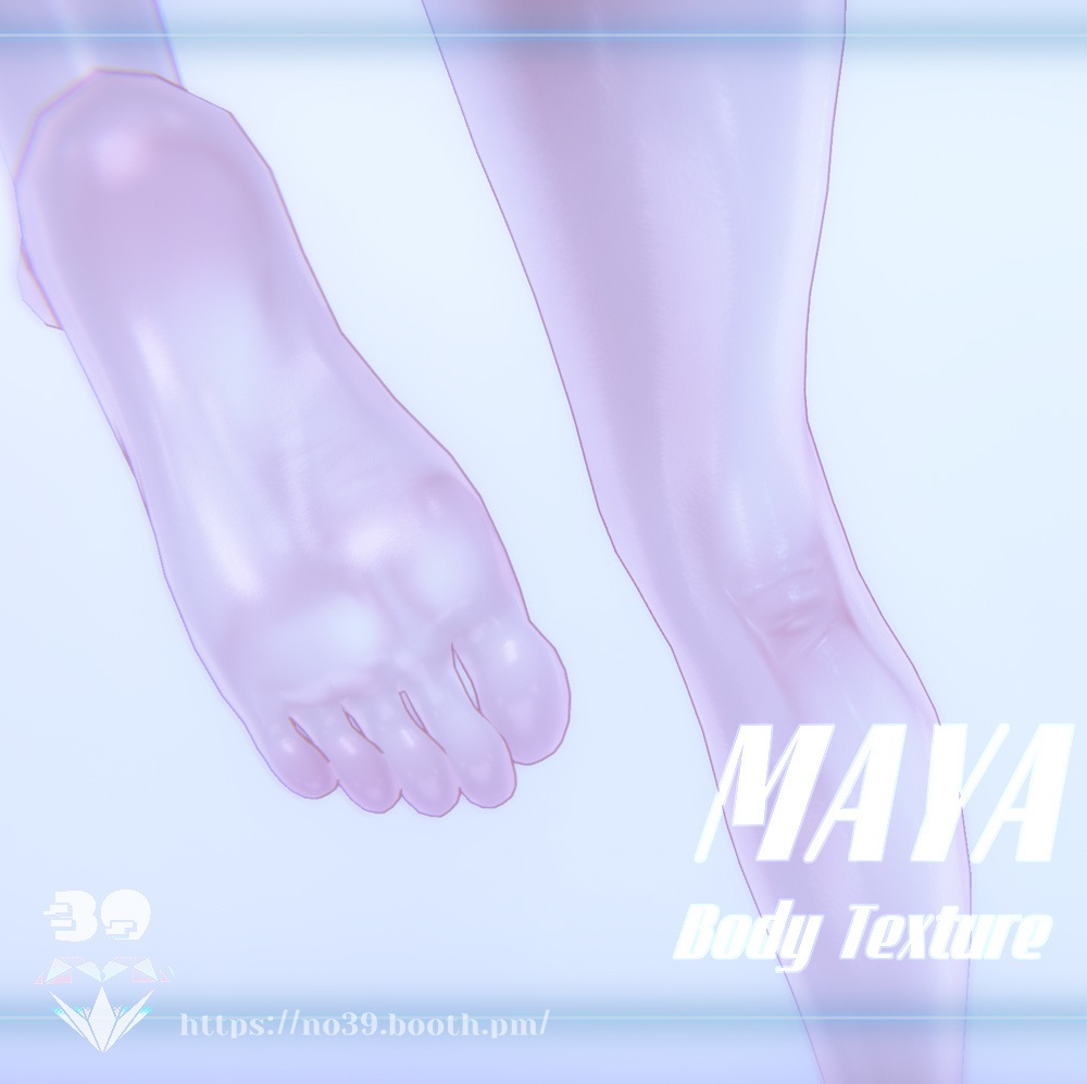 【MAYA専用】Body Texture Real skin+Material[HD-PSD]♥ - No.39 - BOOTH