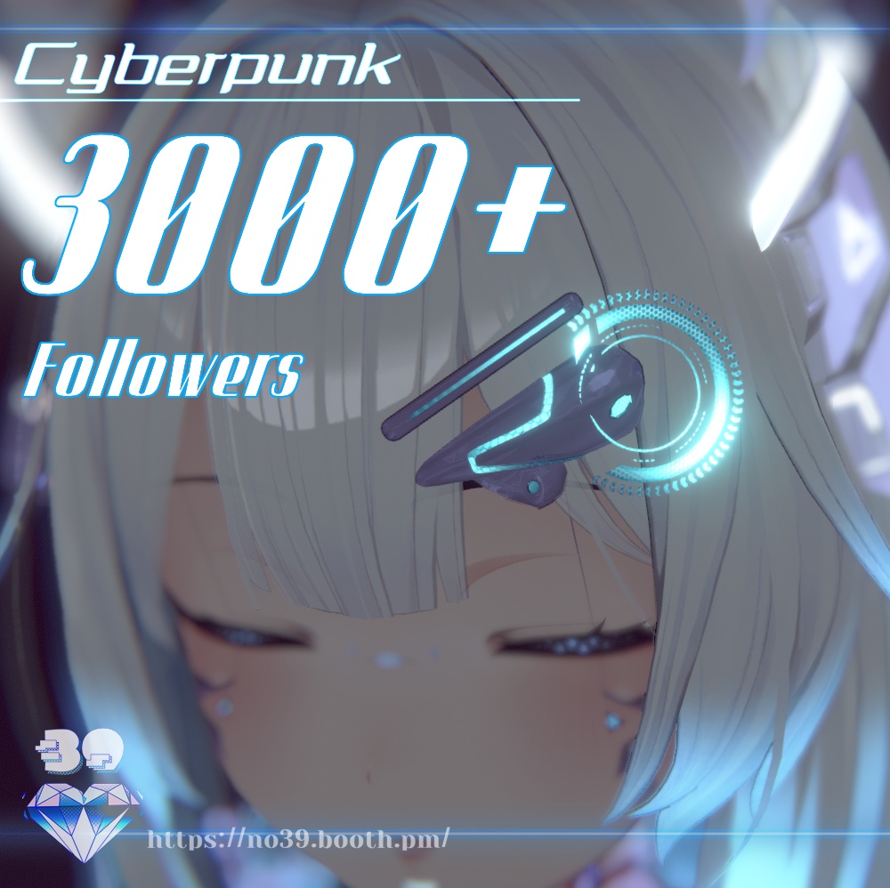 【無料/Free】Cyberpunk Hairpin♥