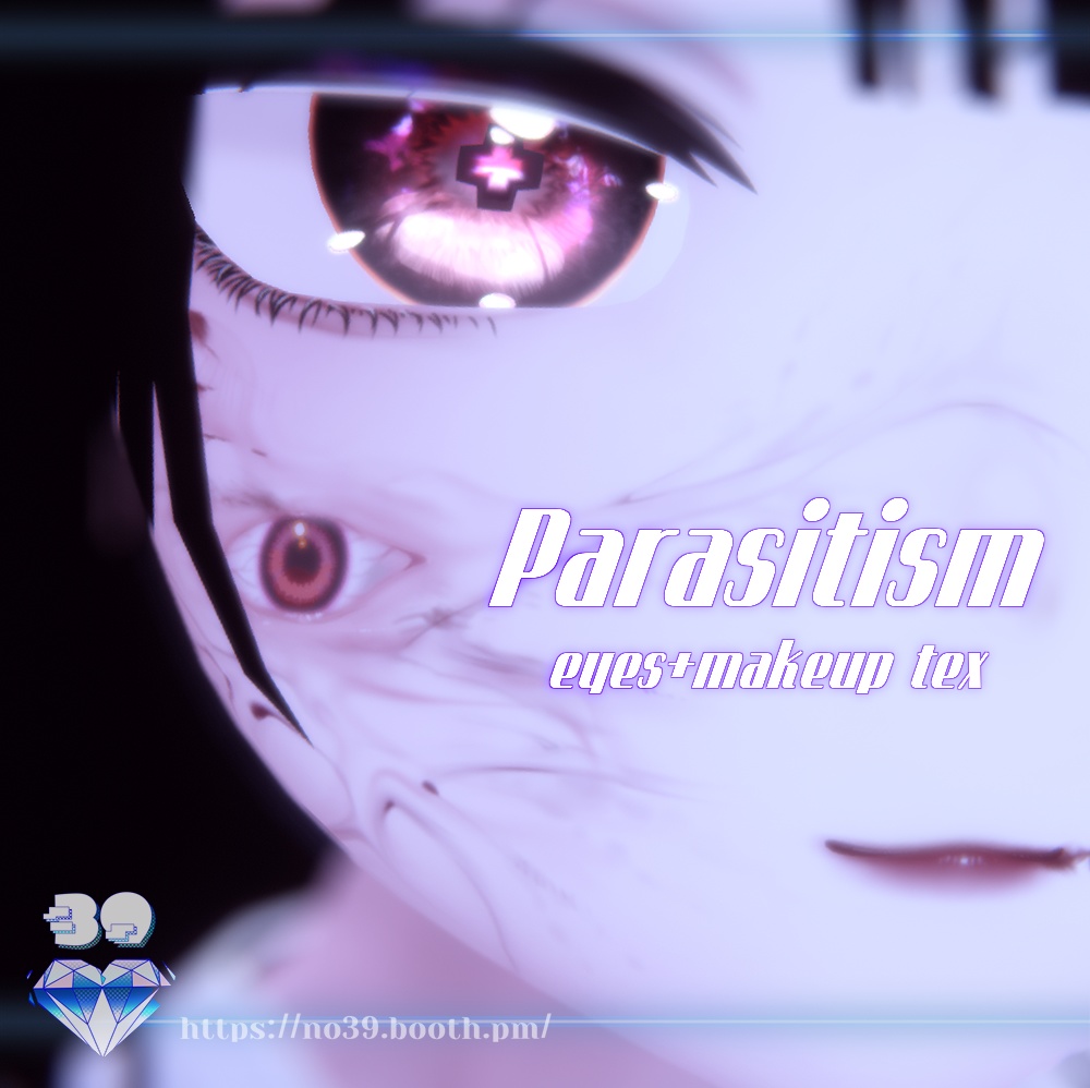 【Moe/Lime/Selestia専用】Parasitic makeup+eyes texture[HD-PSD]🎃